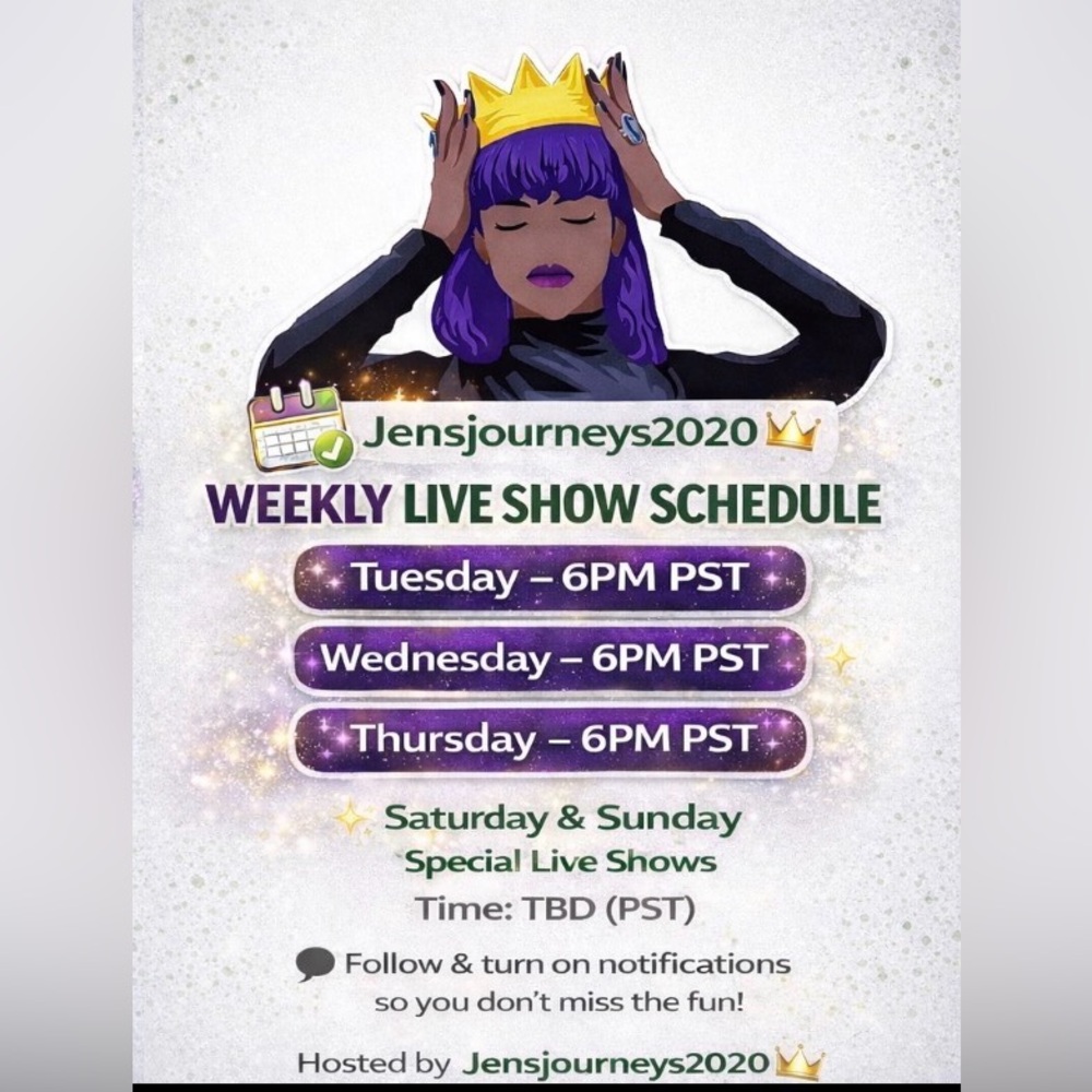 📣MAIN FLYER 📣Lives Wednesday -Friday 6pm PST, Saturday and Sunday TBD - Picture 3 of 17